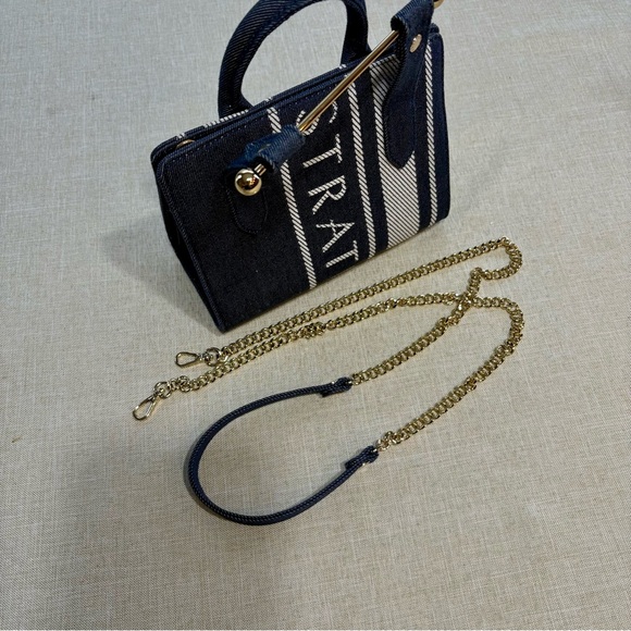 NWT Strathberry Nano Denim Tote - Picture 4 of 7